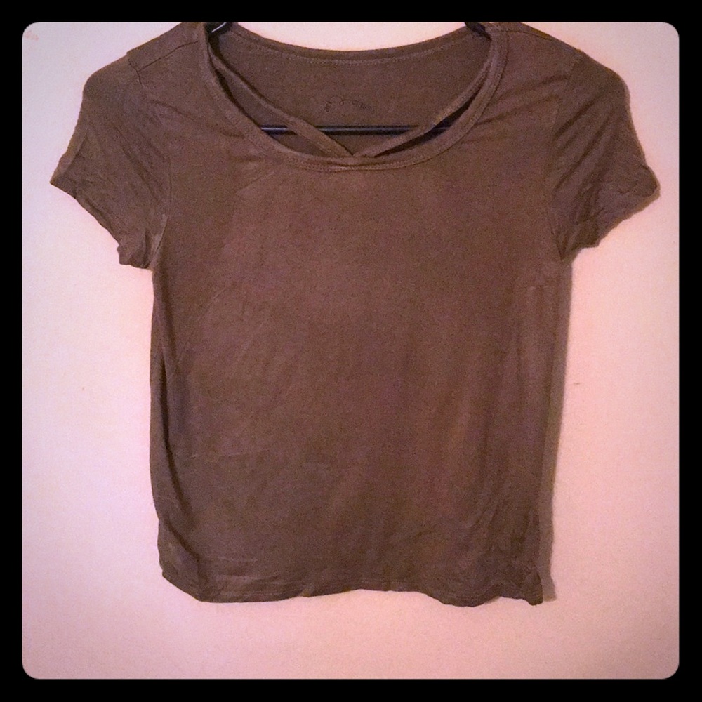 navy green shirt